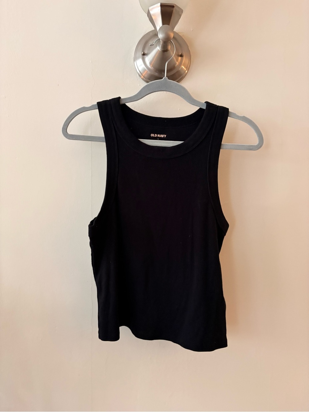 Old Navy Black Ribbed Sleeveless Tank
